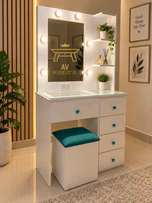 Coqueta Vanity Grande 160 cm alto