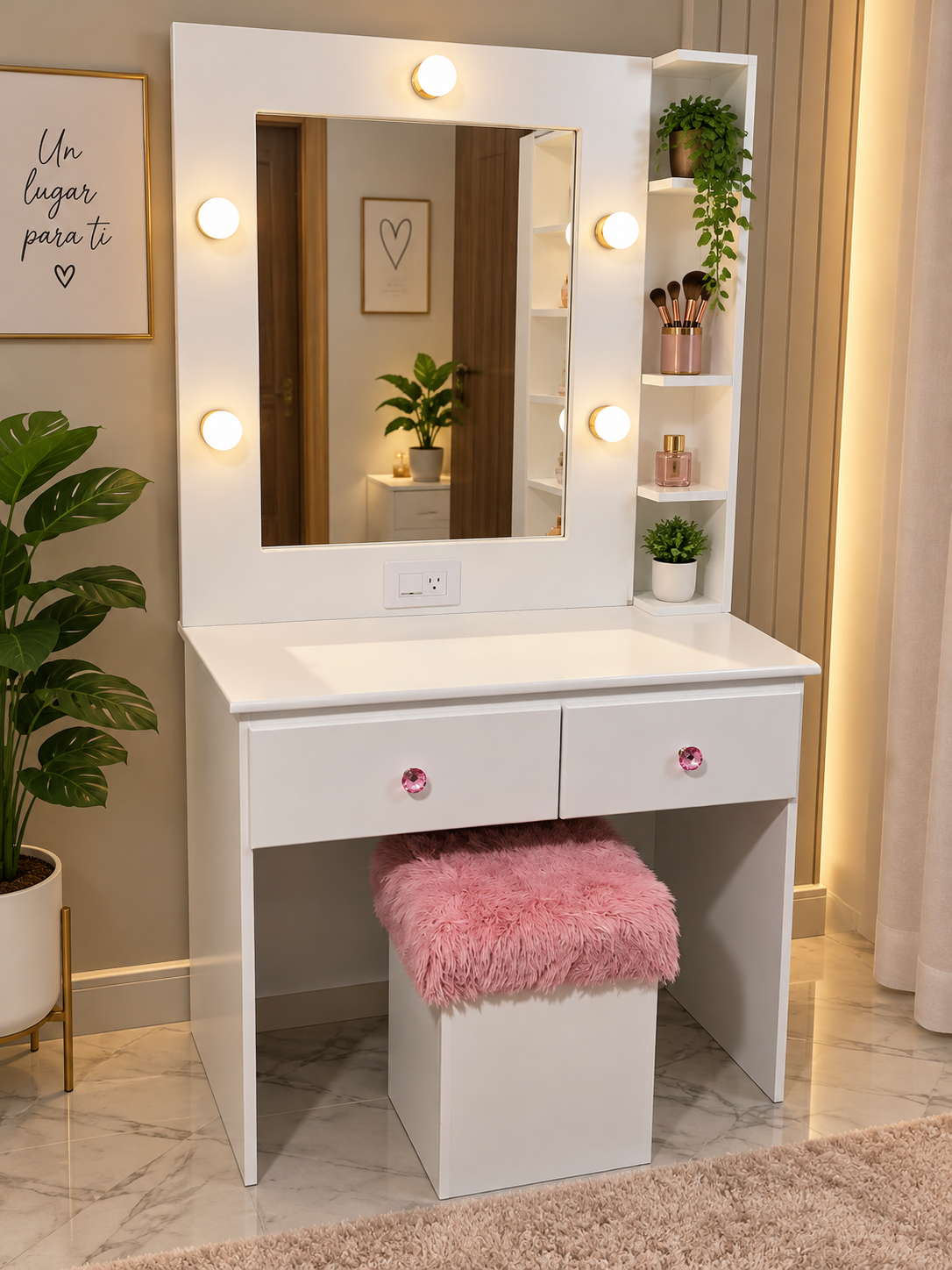 Coqueta Vanity grande 80cm ancho