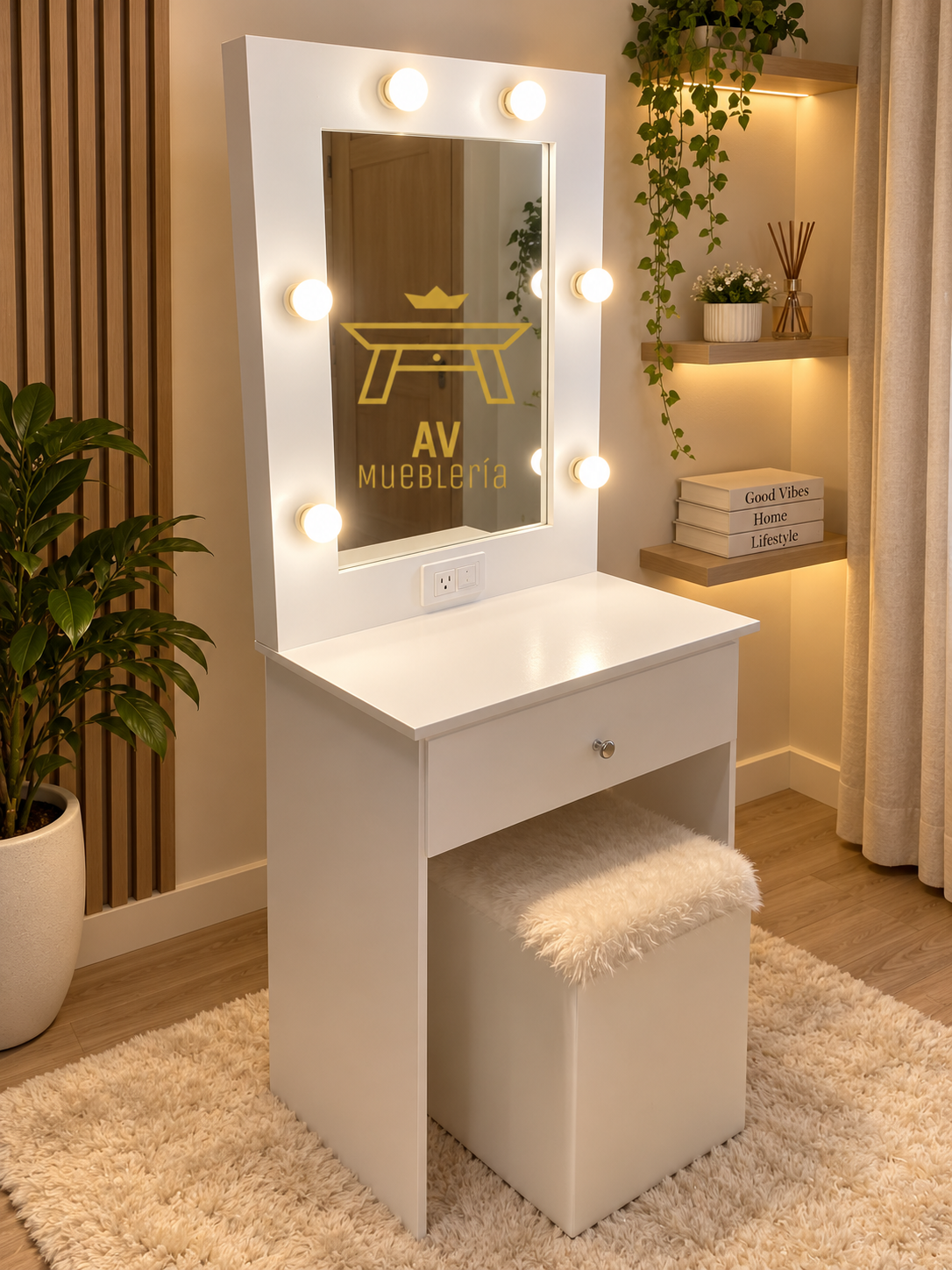 Vanity Grande 1 Gaveta 60cm ancho